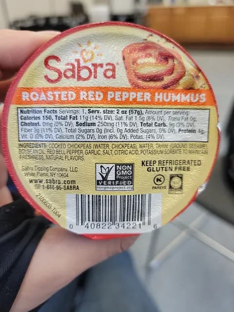 Sabra Roasted Red Pepper Hummus