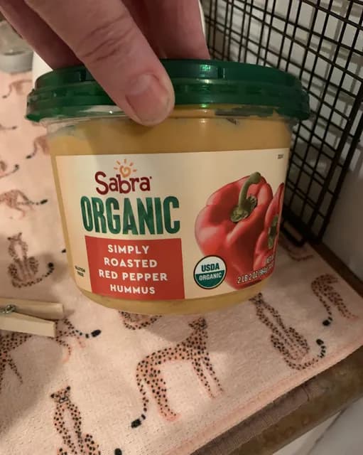 Sabra Organic Simply Roasted Red Pepper Hummus