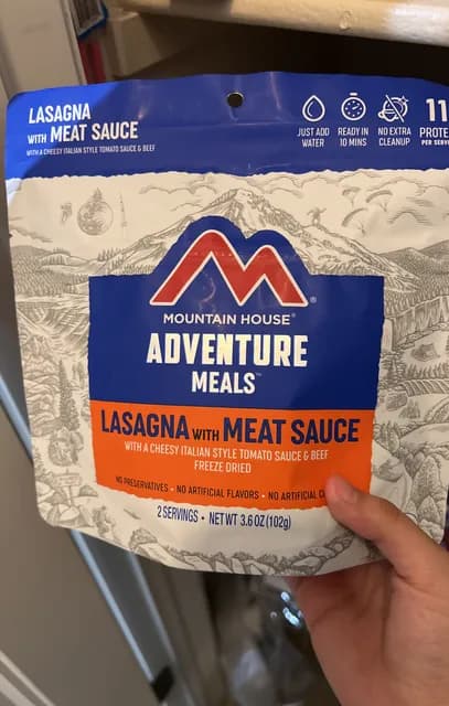 Mountain House Lasagna With Meat Sauce Adventure Meals