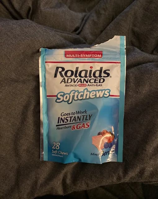 Rolaids Advanced Antacid Plus Anti-Gas Softchews, Mixed Berry Flavor