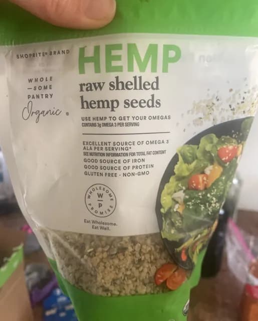 Wholesome Pantry Organic Raw Shelled Hemp Seeds