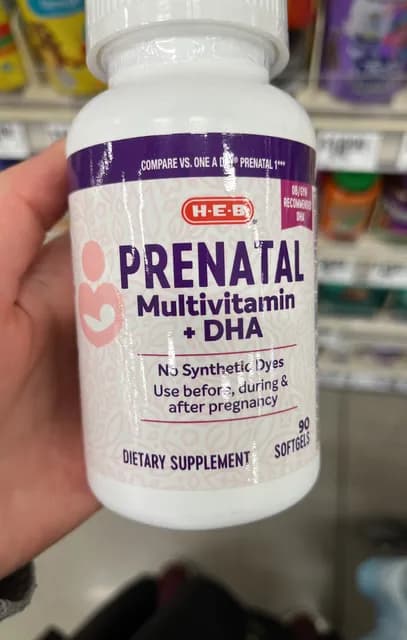 H-E-B Prenatal Multivitamin + Dha 90 Softgels