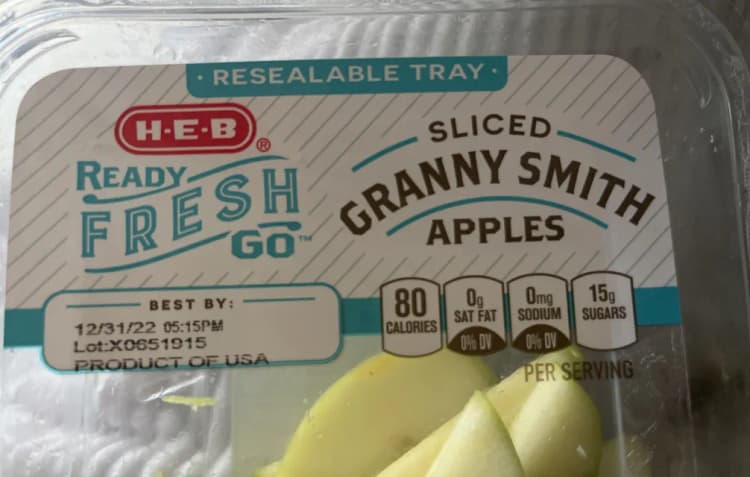 H-E-B Ready Fresh Go Sliced Granny Smith Apples