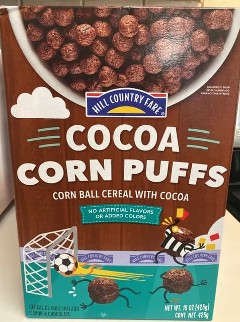 Hill Country Fare Cocoa Corn Puffs Corn Ball Cereal With Cocoa