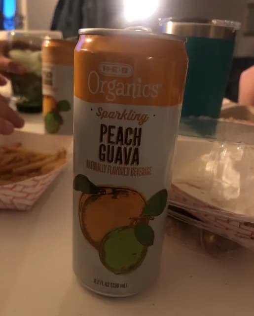H-E-B Organics Sparkling Peach Guava Beverage