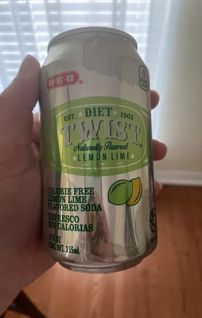 H-E-B Diet Twist Lemon Lime Soda