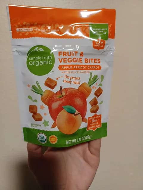 Simple Truth Organic Fruit & Veggie Bites Apple Apricot Carrot