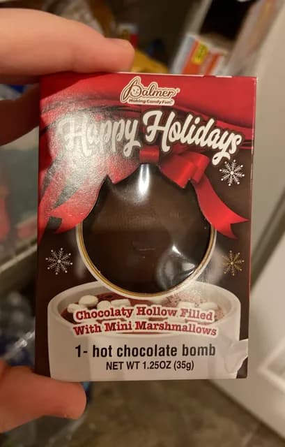 Palmer Happy Holidays Hot Chocolate Bomb