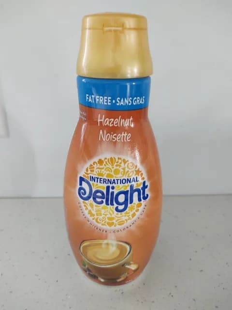 International Delight Fat Free Hazelnut Coffee Whitener