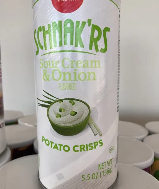 Schnucks Schnak'Rs Sour Cream & Onion Flavored Potato Crisps