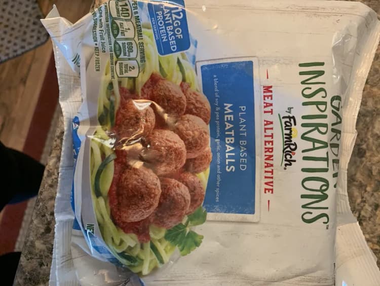 Farm Rich Garden Inspirations Meat Alternative Plant Based Meatballs