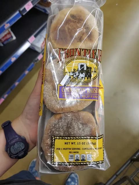 Frontier Cinnamon Raisin English Muffins