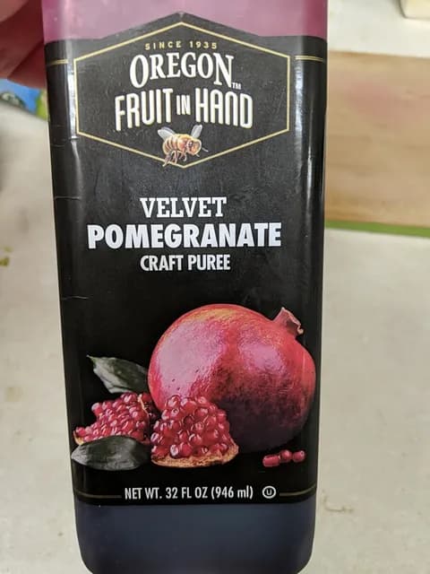 Oregon Fruit In Hand Velvet Pomegranate Craft Puree