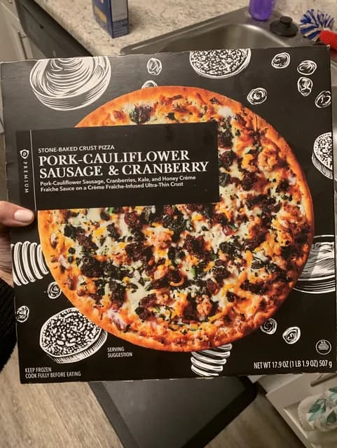 Publix Premium Pork-Cauliflower Sausage & Cranberry Stone-Baked Crust Pizza