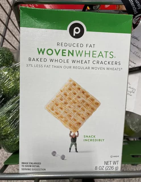 Publix Reduced Fat Woven Wheats Baked Whole Wheat Crackers