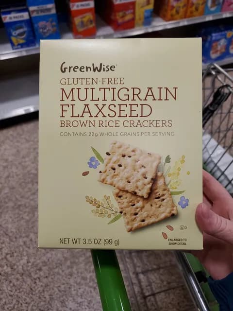 Greenwise Gluten-Free Multigrain Flaxseed Brown Rice Crackers