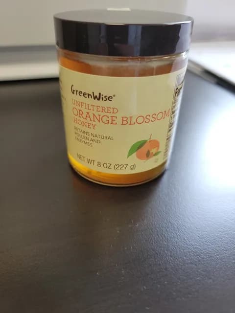Greenwise Unfiltered Orange Blossom Honey