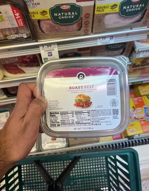 Publix Thin Sliced Roast Beef