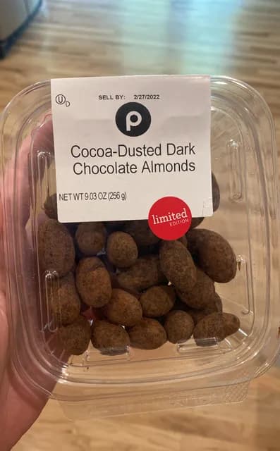Publix Cocoa-Dusted Dark Chocolate Almonds