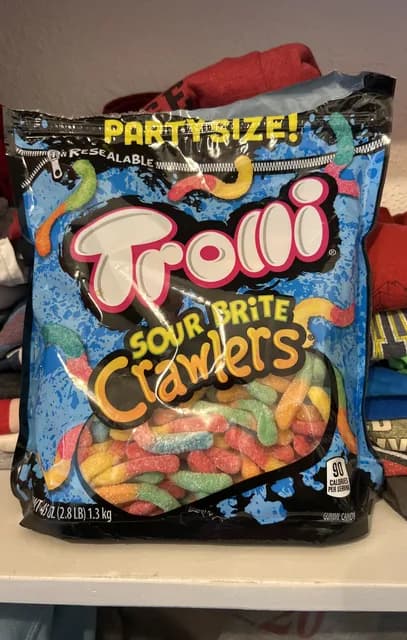 Trolli Party Size Sour Brite Crawlers Gummy Worms
