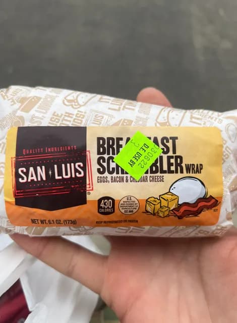 San Luis Breakfast Scrambler Wrap