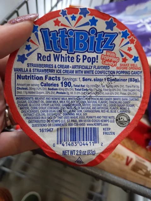 Ittibitz Red White & Pop! Strawberries & Cream