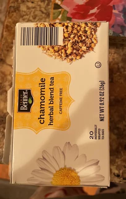 Benner Chamomile Herbal Blend Tea