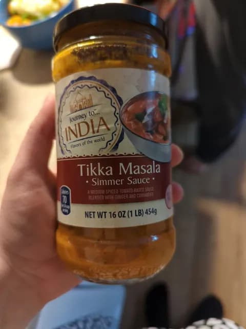 Journey To India Flavors Of The World Tikka Masala Simmer Sauce