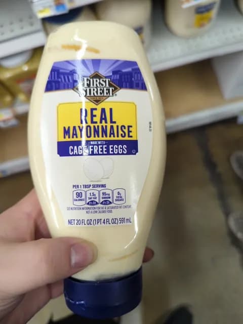 First Street Real Mayonnaise Made With Cage Free Eggs