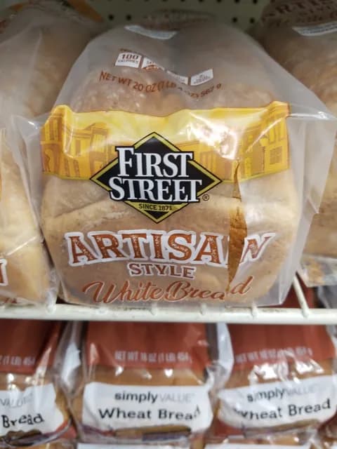 First Street Artisan Style White Bread