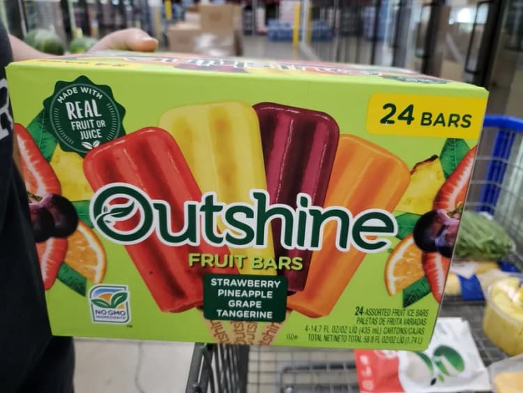 Outshine Fruit Bars 24-Assorted Fruit Ice Bars