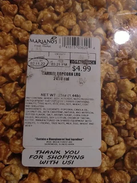 Mariano'S Caramel Popcorn