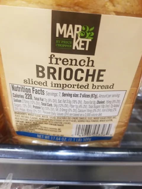 Market By Price Chopper French Brioche Sliced Imported Bread