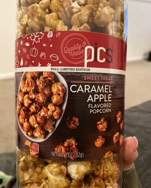 Pics Sweet Treat Caramel Apple Flavored Popcorn