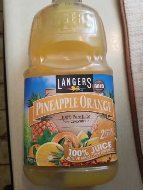 Langers Pineapple Orange 100% Pure Juice From Concentrate
