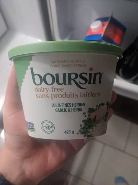 Boursin Dairy-Free Garlic & Herbs Plant-Based Spread