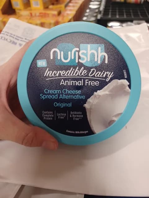 Nurishh Incredible Dairy Original Cream Cheese Spread Alternative