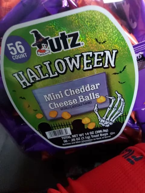 Utz Halloween Mini Cheddar Cheese Balls