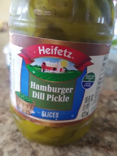 Heifetz Hamburger Dill Pickle