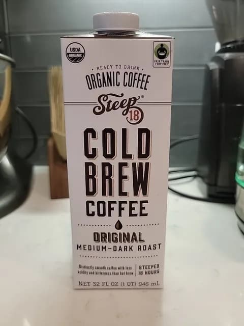 Steep 18 Organic Original Medium-Dark Roast Cold Brew Coffee