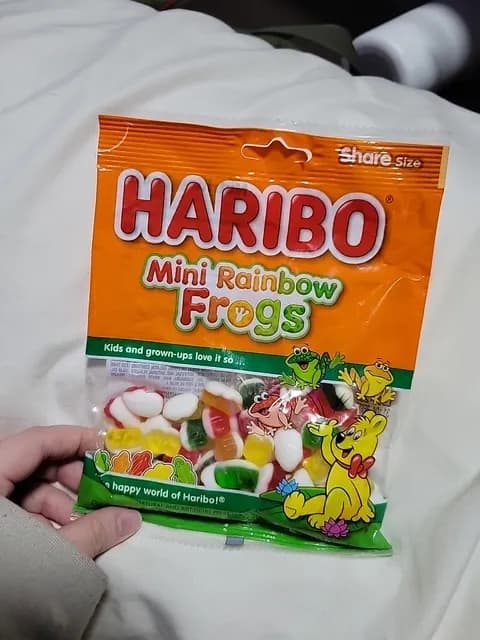 Haribo Mini Rainbow Frogs Gummy Candy