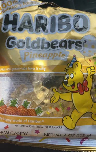 Is it Peanut Free? Haribo Goldbears Pineapple Gummi Candy