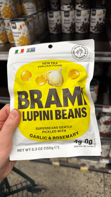 Brami Lupini Garlic & Harb Snack