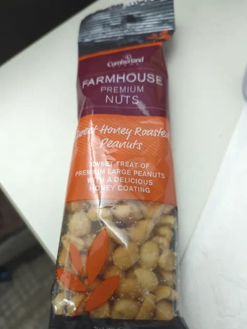 Cumberland Farms Farmhouse Premium Nuts Sweet Honey Roasted Peanuts