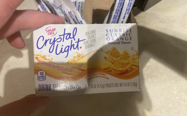 Crystal Light Sunrise Classic Orange Natural Flavor Drink Mix
