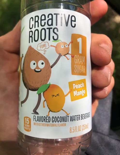 Creative Roots Peach Mango Flavored Coconut Water Beverage