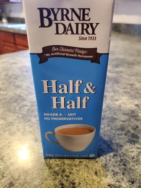 Byrne Dairy Half & Half Grade A Uht