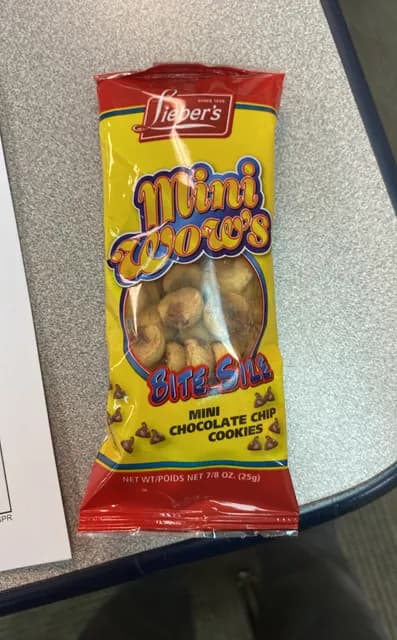 Lieber'S Mini Wow'S Bite Size Mini Chocolate Chip Cookies
