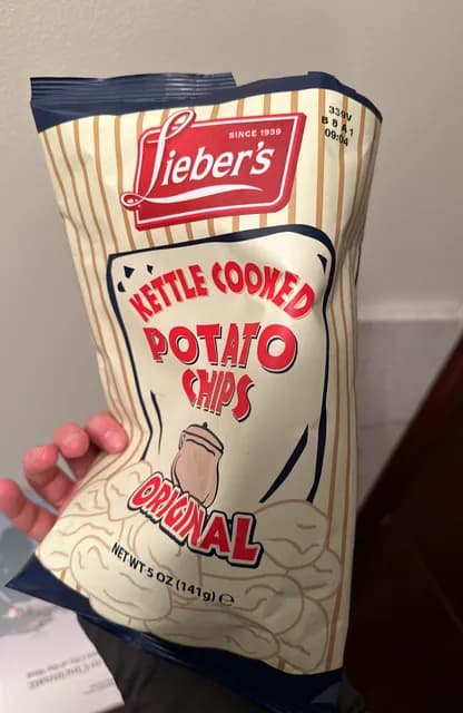 Lieber'S Kettle Cooked Potato Chips Original