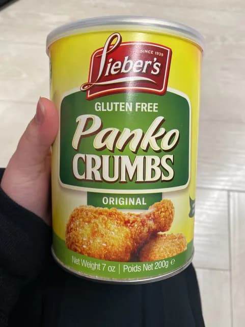 Lieber'S Gluten Free Original Panko Crumbs